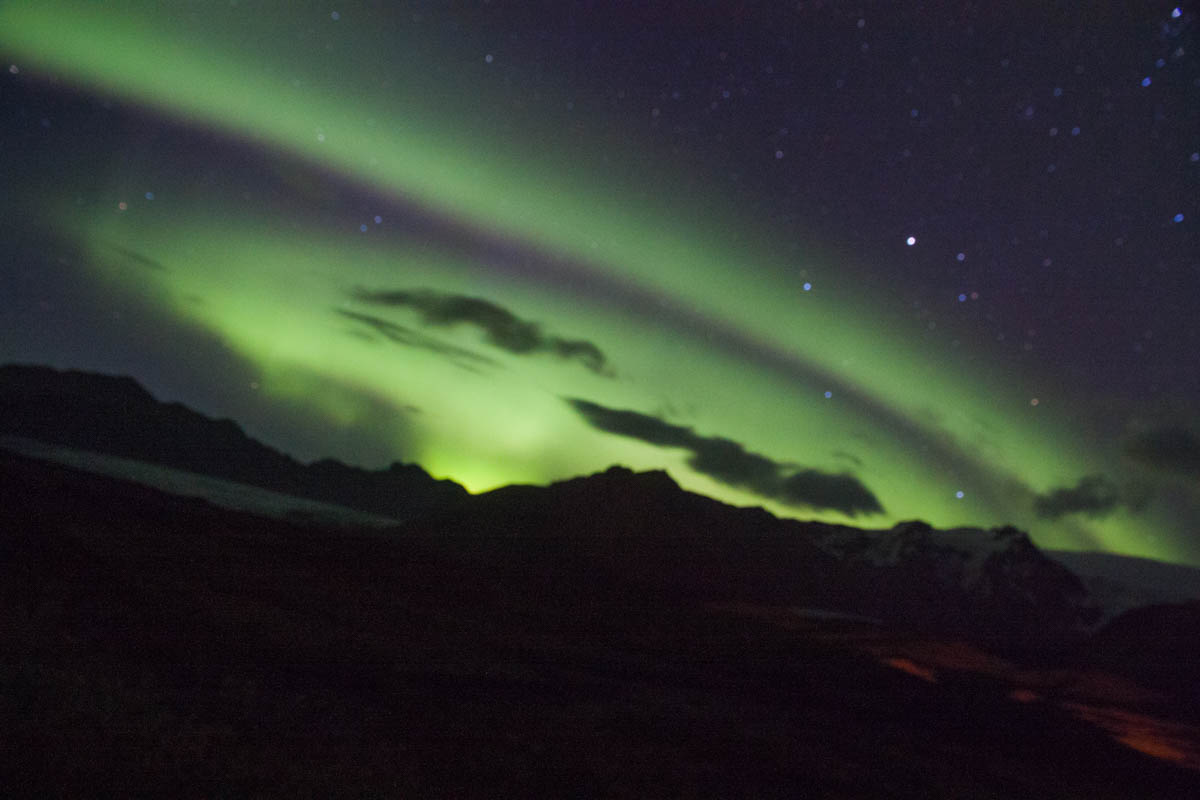 aurora borealis in Iceland