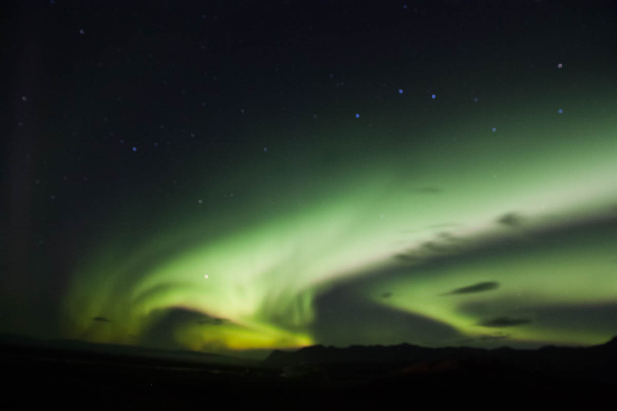 aurora borealis in Iceland