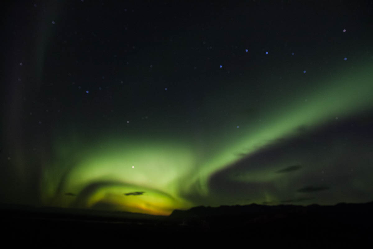 aurora borealis in Iceland