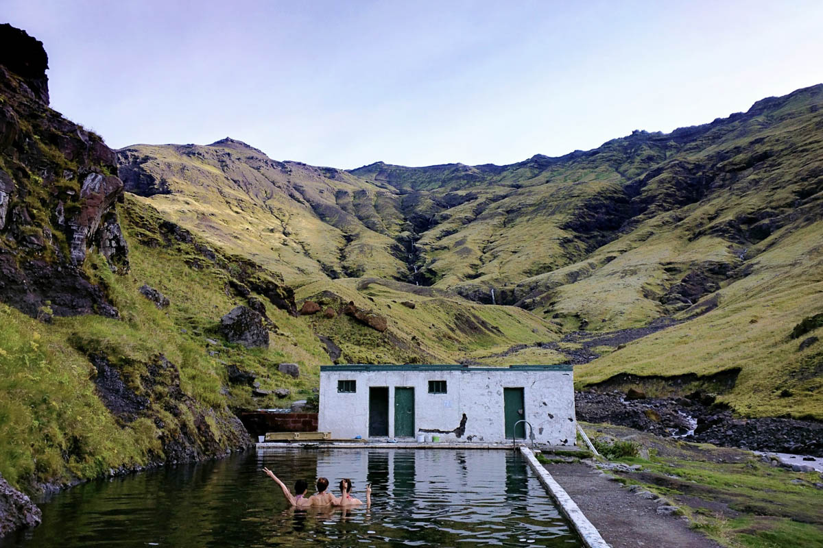 Seljavallalaug free outdoor thermal hot springs