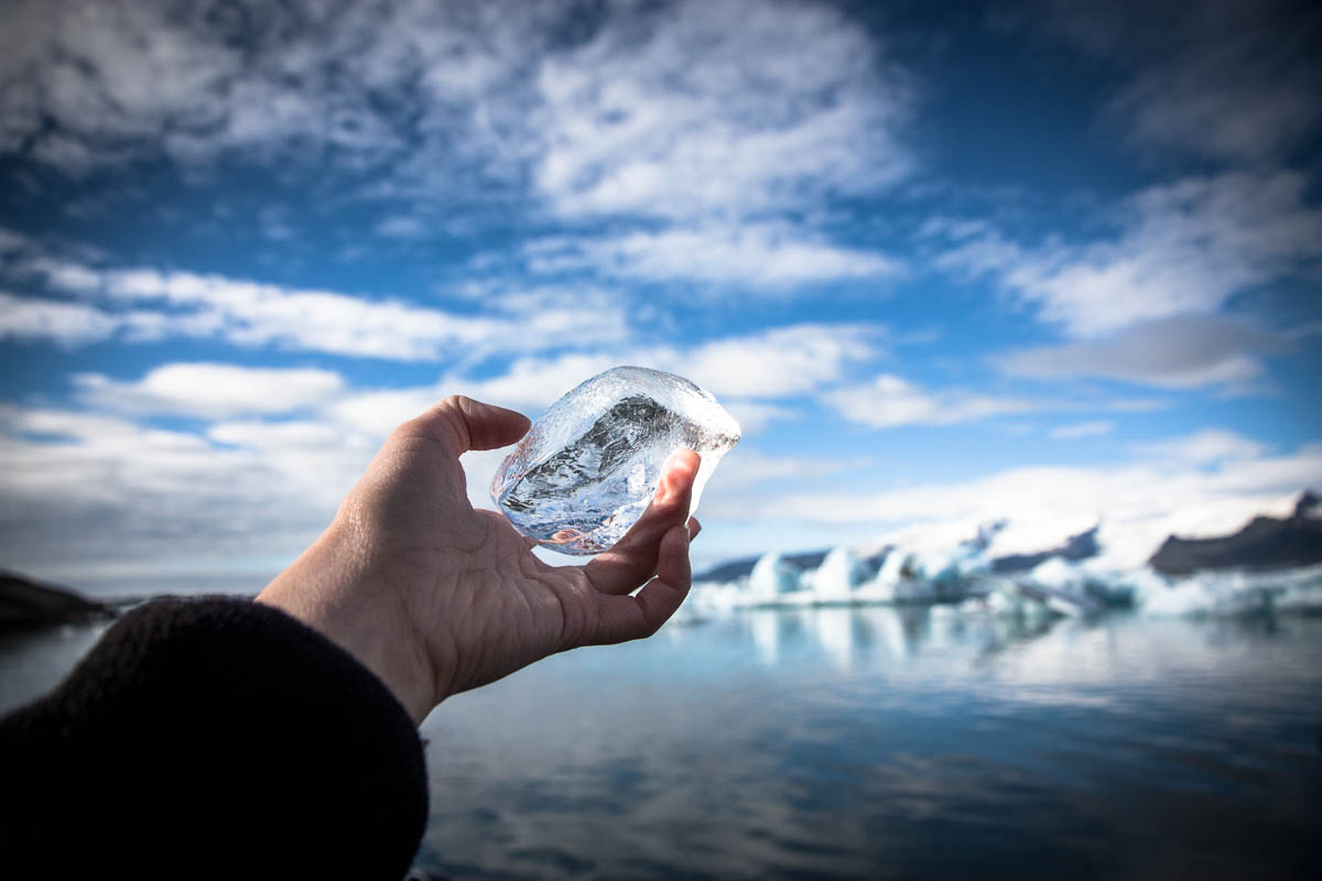 ice at Fjallsarlon Glacier Lagoon