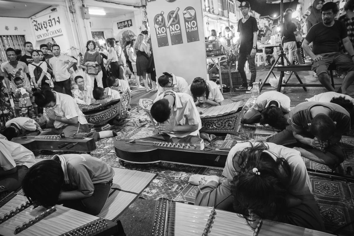 traditional instrument musical performance at Sunday Walking Street Market (Lard Yai)