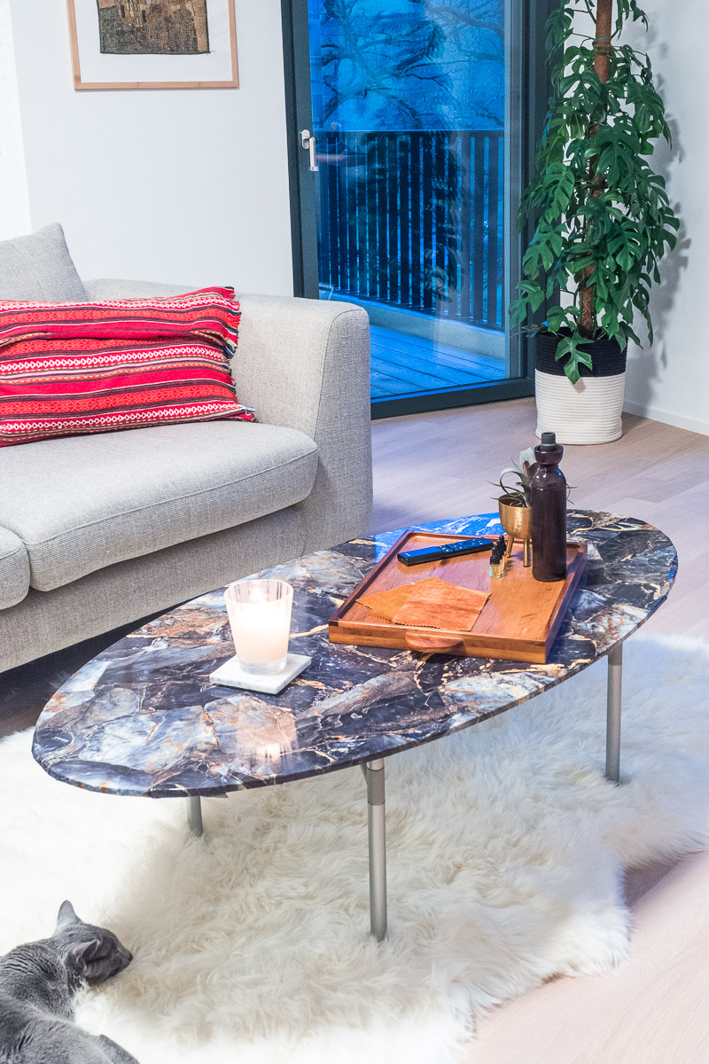 DIY Faux Marble Coffee Table Mary Chen Design